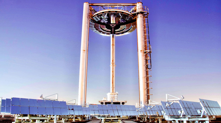 A Masdar solar facility. The company is able to test battery storage systems under a variety of conditions. (Masdar)