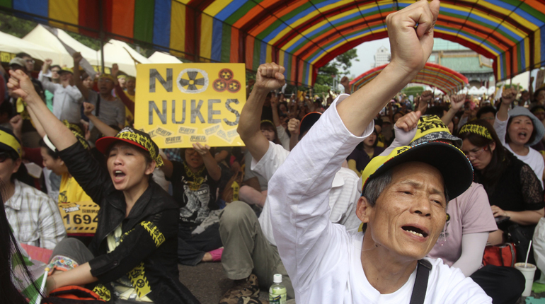 Taiwanese nuclear protests