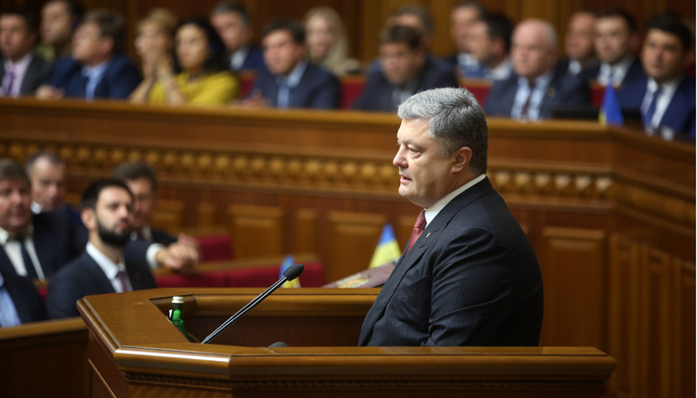 Ukrainian president Petro Poroshenko