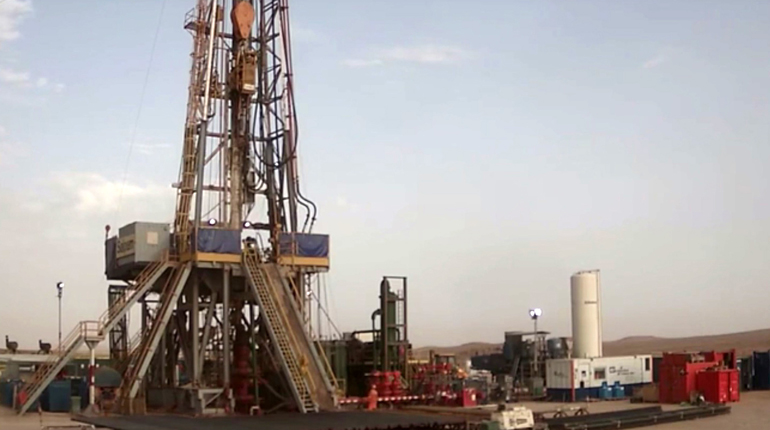 Drilling rig in Morocco.