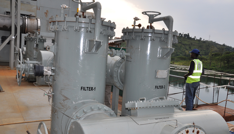 The methane extraction project at Lake Kivu, Rwanda.