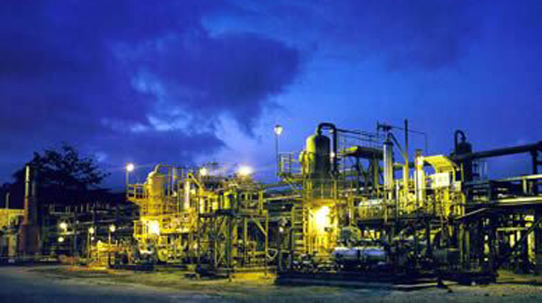A gas facility in Papua New Guinea.