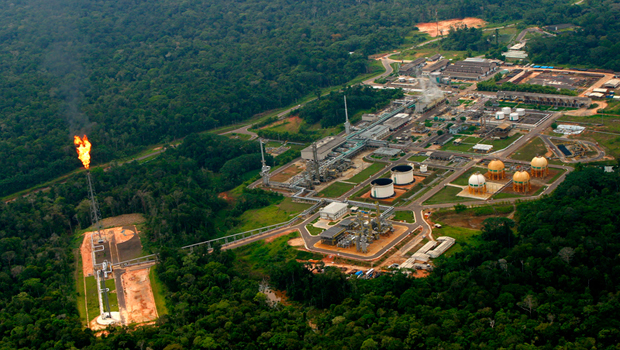 Petrobras's Urucu oil and gas plant, Brazil. (PA)