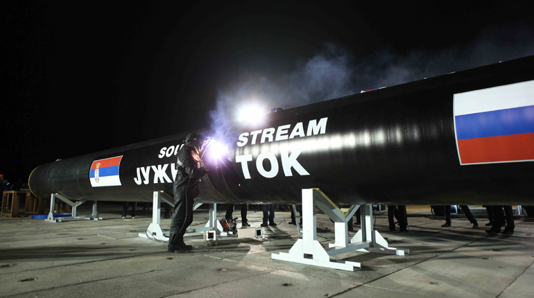 Construction of the Serbian section of South Stream. The project has now been abandoned in favour of a pipeline through Turkey. (Gazprom)