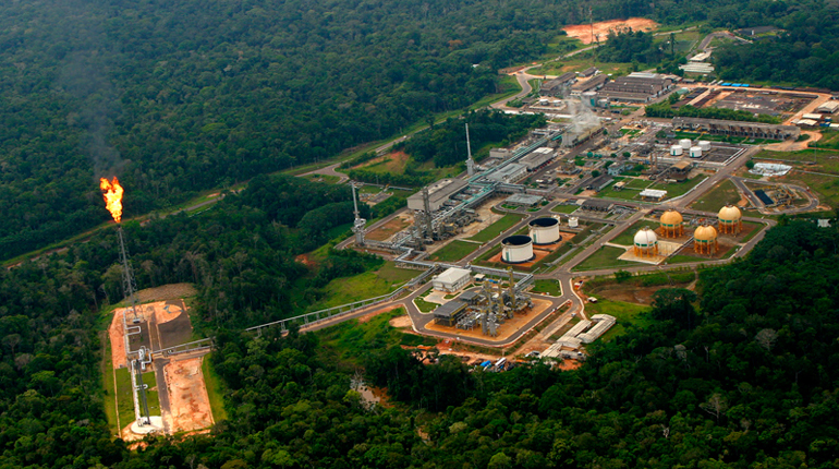 Petrobras's Urucu oil and gas plant, Brazil. (PA)