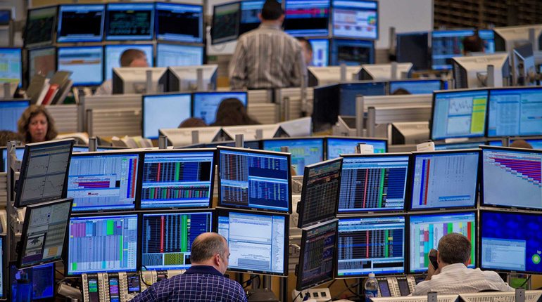 The trading floor at BP’s hub in Houston. The upcoming meeting of oil producers is causing market jitters. (BP plc)