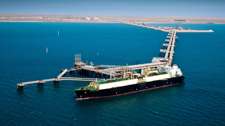 The commissioning cargo at Gorgon LNG. Large amounts of Australian supply coming onstream will keep Asian prices low. (Chevron)