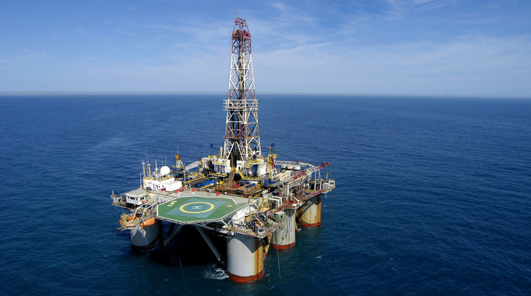A drillship off the Brazilian coast. (Anadarko)