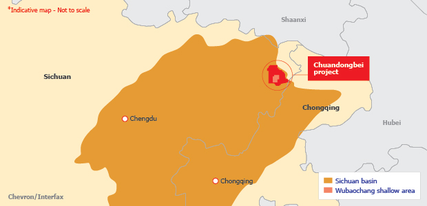 The Chuandongbei project in southwest China’s Sichuan province.