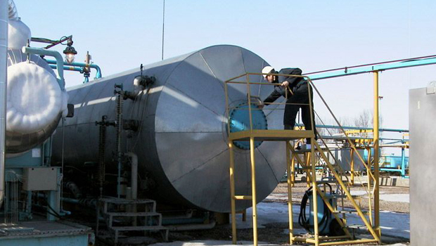 A JKX facility in Ukraine. The company’s production is up, but revenue is down. (JKX)