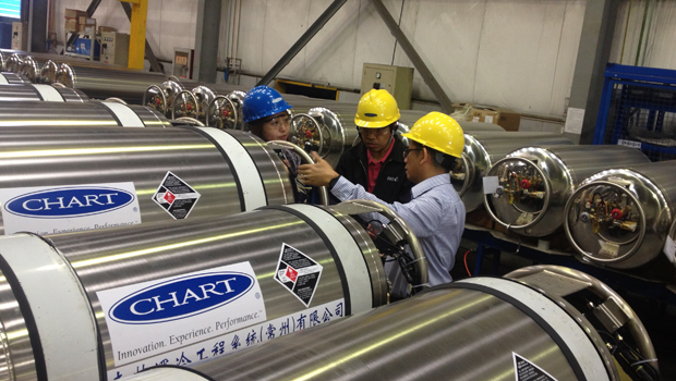 Chart’s LNG technology. The company has been working in China for almost 20 years. (Chart)