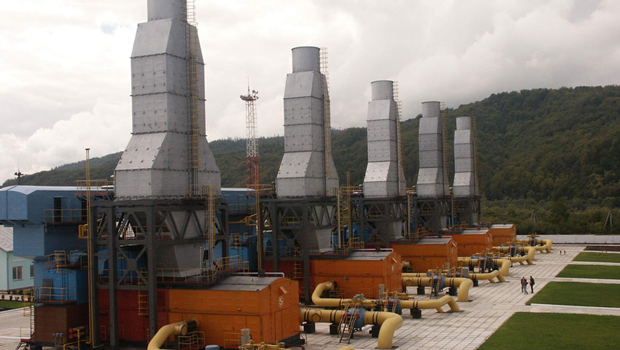 Dolyna compressor station in the Ivano-Frankivsk region. The Oleske PSA faced stiff local opposition. (Naftogaz)