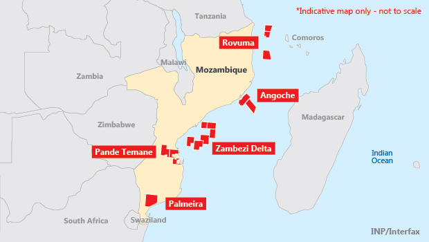 The blocks on offer in Mozambique’s fifth licensing round.