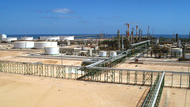 Eni’s Mellitah compression station, the Libyan start point of the GreenStream pipeline. (Eni)