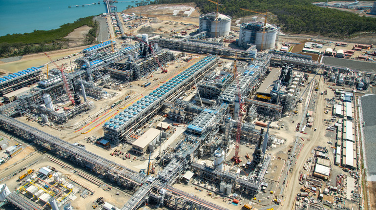 The Santos-led Gladstone project will soon move to the production phase. (Santos)