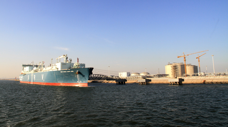 China’s Tianjin LNG terminal. Operators have been sluggish in opening access to third parties. (CNOOC)