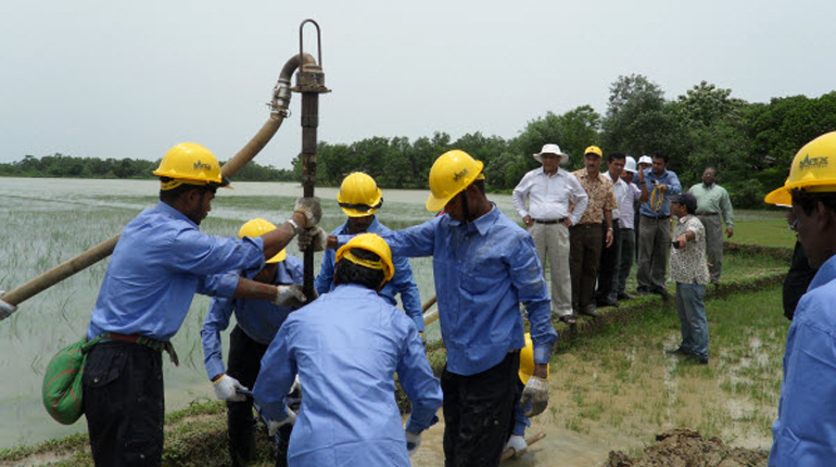Onshore work in Bangladesh. The country has no operating offshore fields. (Bapex)