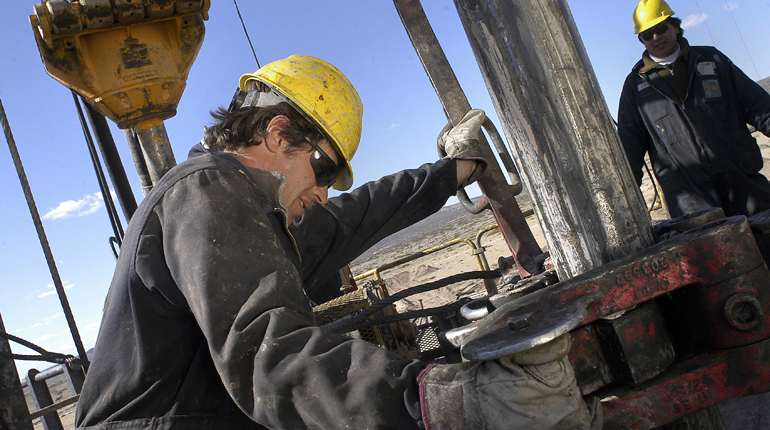 Oil drilling in Argentina’s Neuqén province, where unconventional activity has overtaken conventional. (PA)