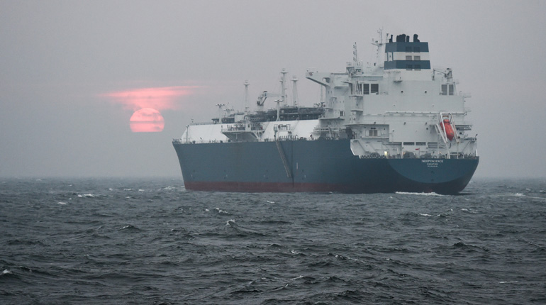 Lithuania’s FSRU Independence arriving in the Baltic country in October 2014. (Robertas Dackus)