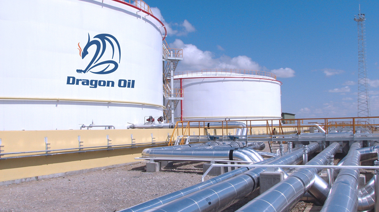 Crude oil storage tanks belonging to Dragon Oil. ENOC wants to take over the company. (Dragon Oil)