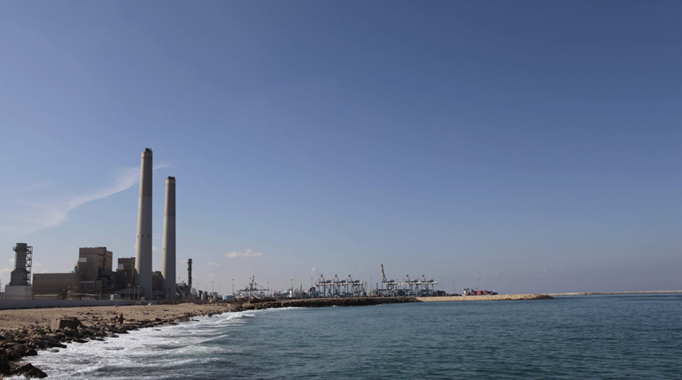 Israel’s Eshkol gas power station. The gas market structure is expected to include price controls. (PA)