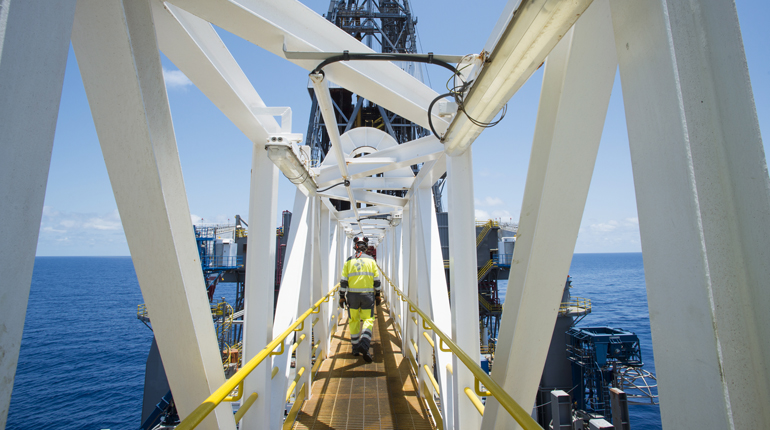 Drilling work off the Tanzanian coast. The country is reforming its upstream sector. (AP/Statoil)