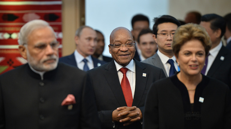 South African President Jacob Zuma at the BRICS meeting in Ufa in July. (BRICS)