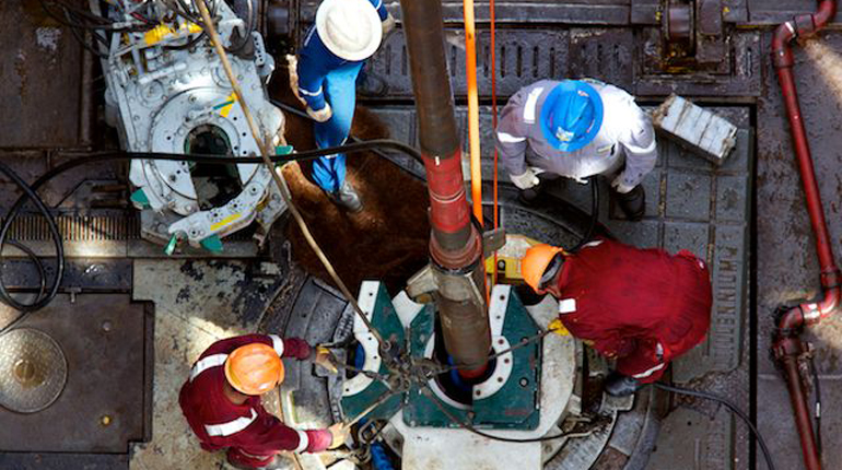 A drillship in Mozambique. The country’s onshore mega-projects could be attractive for financial backers. (Anadarko)