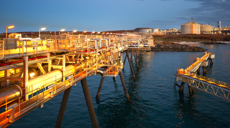 Woodside’s Pluto LNG plant. The company’s Browse LNG project has had to rethink its strategy. (Woodside)