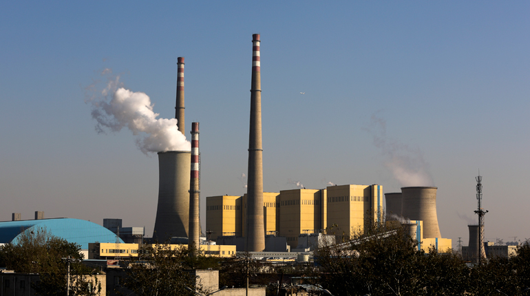 A coal-fired power plant near Beijing. China is trying to decrease its reliance on the fuel. (PA)