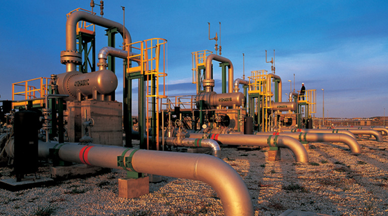 A gas terminal in Sicily. Israel, Cyprus and Egypt are interested in establishing a gas gateway to Europe. (Eni)