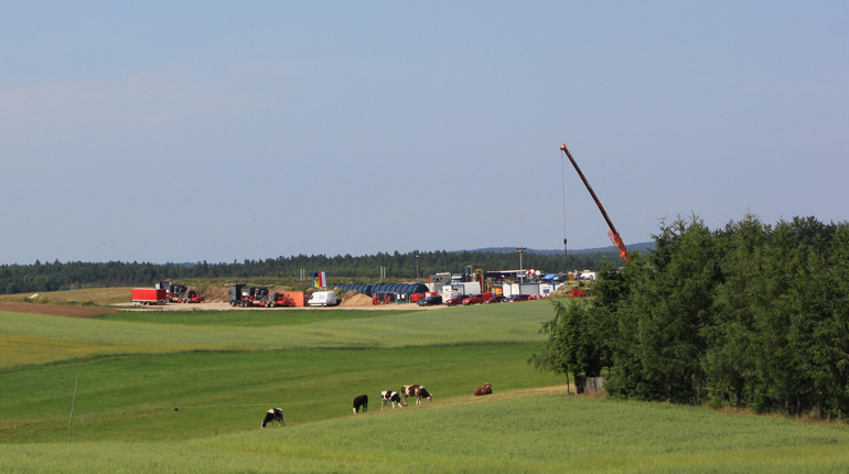A San Leon fracking site in Poland. The company has relinquished all but its core assets in Poland. (San Leon)