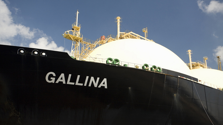 The Gallina LNG tanker in Singapore. Asia is in need of a credible LNG price point. (Shell)