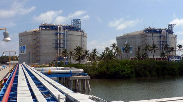 Mexico’s Manzanillo LNG terminal, the destination for most of Peru’s LNG cargoes. (Samsung C&T)