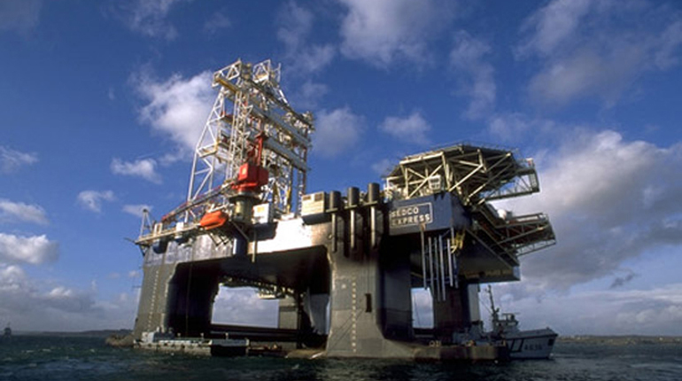 Noble Energy and Transocean rig in the Tamar field, between Cyprus and Israel. (Transocean)