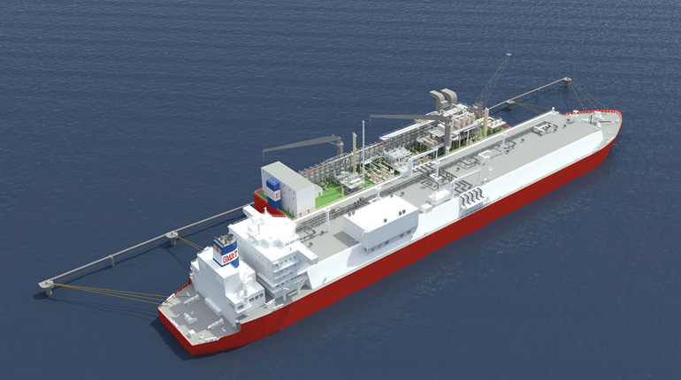 An artist’s impression of the FLNG plant. Its future is now uncertain. (CNW Group/Pacific Rubiales)