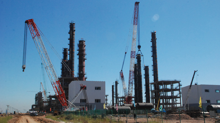 Datang’s Fuxin CTG plant. The plant is understood to be still unfinished. (Fuxin government)