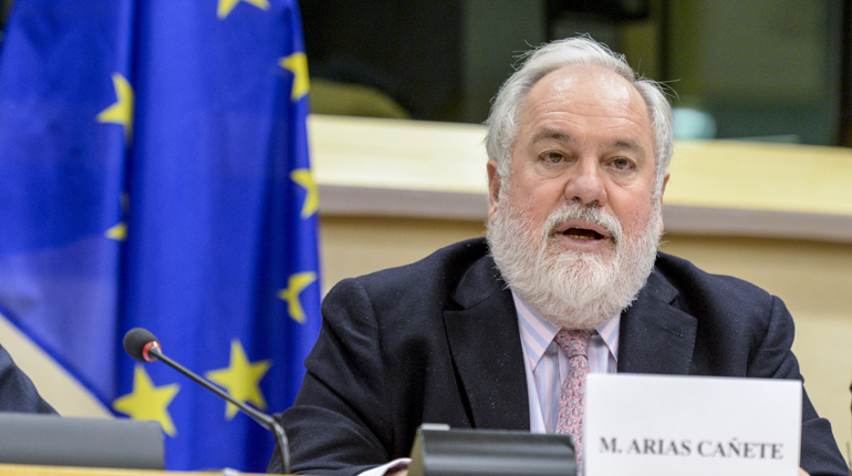 EU Commissioner for Climate and Energy Miguel Arias Cañete on Tuesday. (EP)