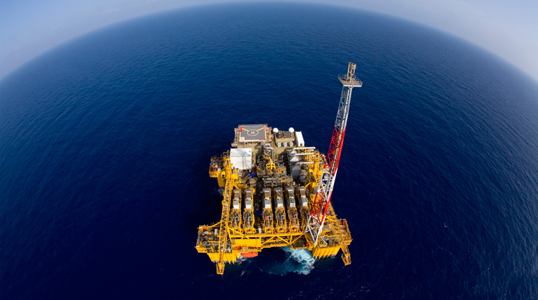 Anadarko’s Independence hub in the Gulf of Mexico. Companies are working to reduce inefficiencies. (Anadarko)