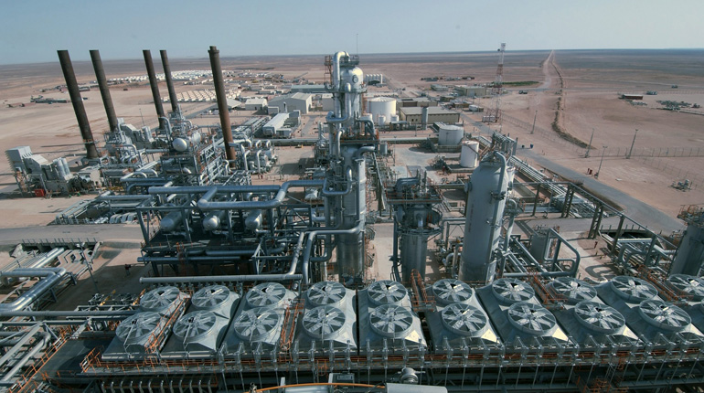 The gas development in Krechba was attacked last week. (Statoil)