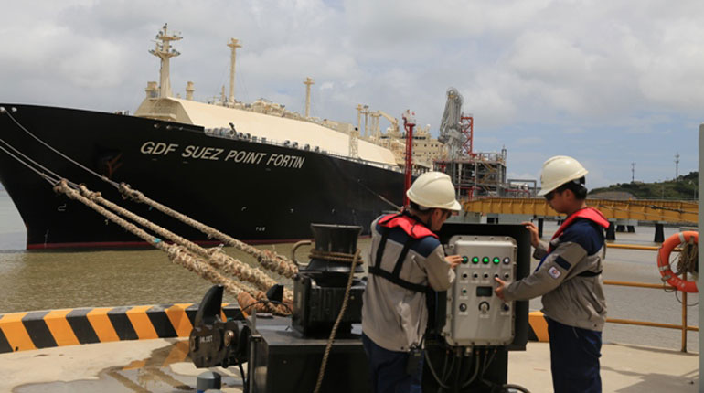 China’s Ningbo LNG terminal. Analysts say the country should buy cheap LNG while it has the chance. (CNOOC)