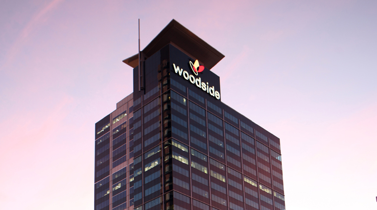 Woodside’s headquarters in Perth. The company has freed up cash by shelving the Browse FLNG project. (Woodside)