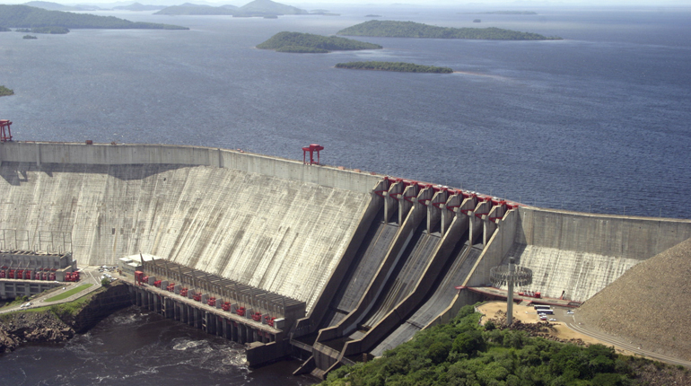Water levels at Venezuela’s Guri dam are dropping close to the minimum needed for power production. (PA)