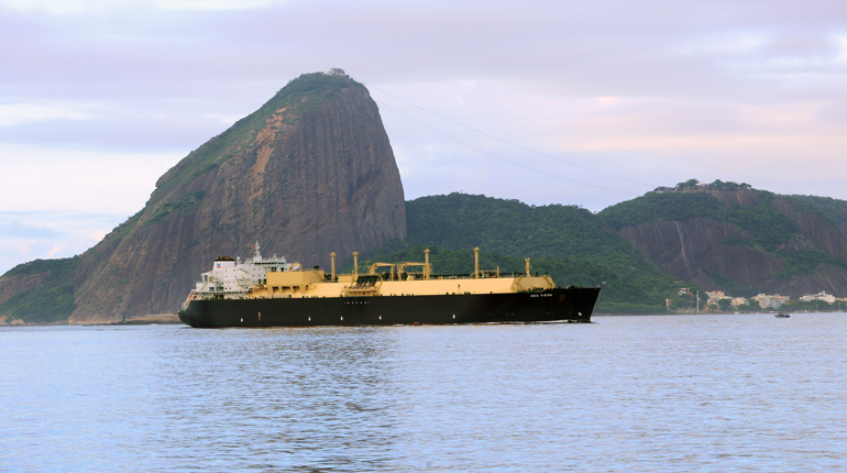 Sabine Pass LNG sent its first commissioning cargo to Brazil in February. (Petrobras)