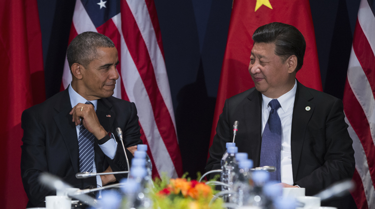 US President Barack Obama, left, and Chinese President Xi Jinping have issued a statement on climate change. (PA)