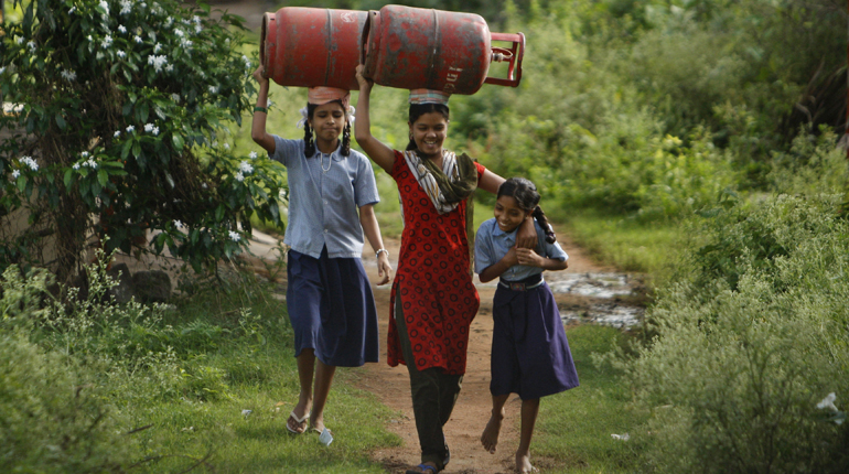 India is hoping its ‘smart cities’ initiative will lighten the load for those using LPG domestically. (PA)