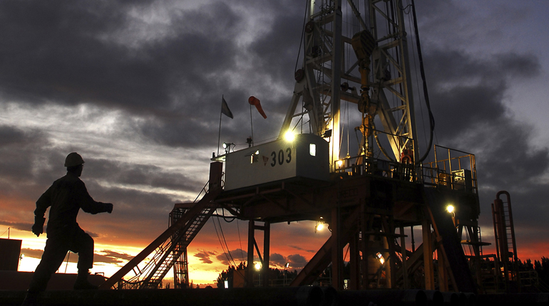 Drilling in Neuquén province, home of the Vaca Muerta shale. (PA)
