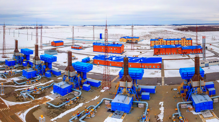 Gas infrastructure in Belarus. Moscow says the country owes it $125 million for gas. (Gazprom)