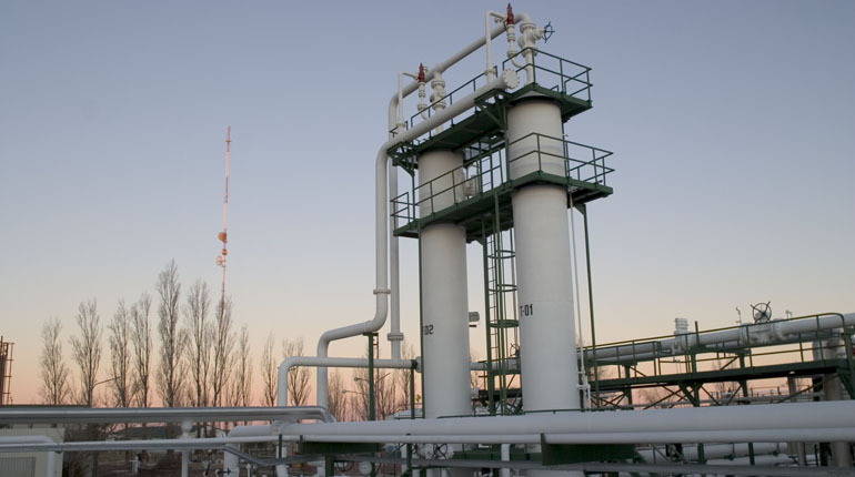Gas infrastructure in Neuquén, home of the Vaca Muerta shale formation. (Pan American Energy)