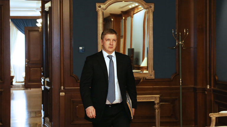 Naftogaz Ukrainy Chairman Andriy Kobolev in April 2014. (Gazprom)
